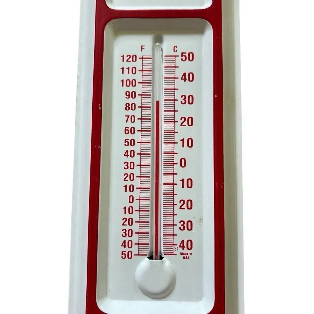 C.V. Foster Equipment Co. Baltimore MD Vintage Metal Thermometer